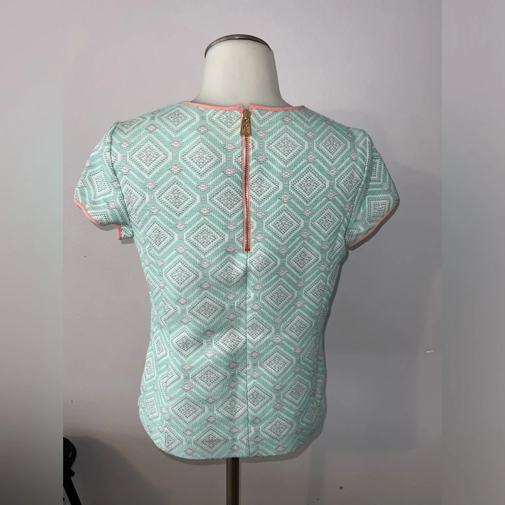NWT Sail To Sable STS Cabbage Jacquard Top Jacket Brocade Green Women XS - Picture 3 of 11